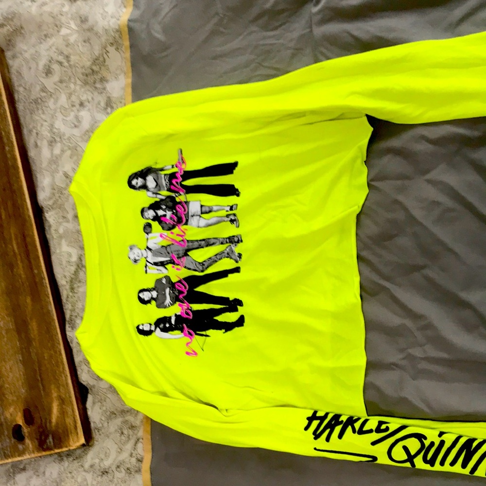 Harley Quinn and the birds of prey light crop top Medium